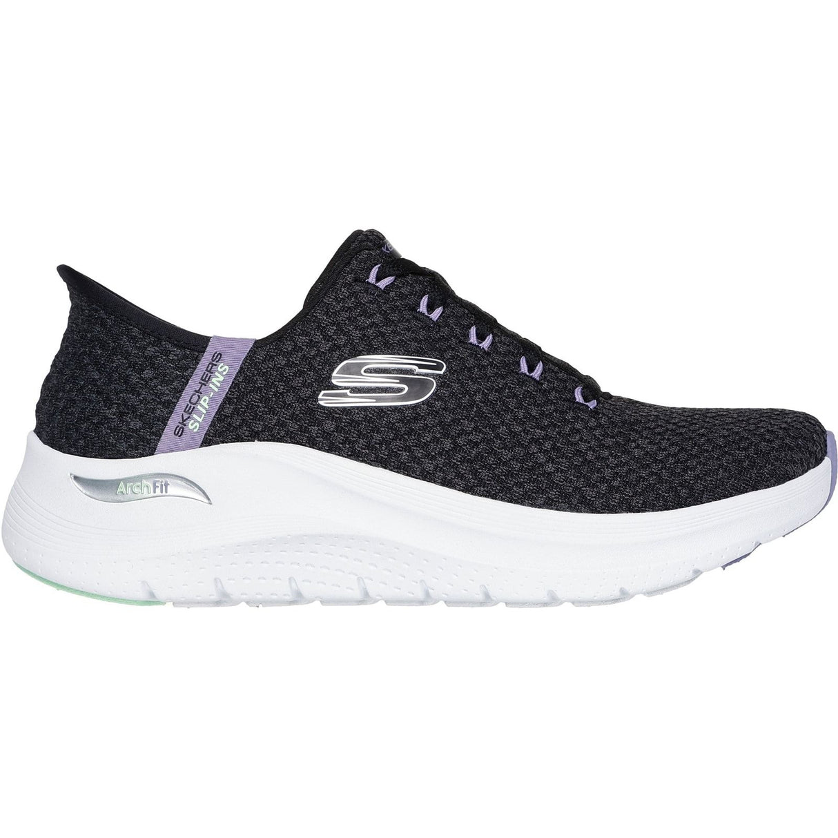 Skechers Womens Arch Fit 2.0 Good Energy Trainers Black/Multi