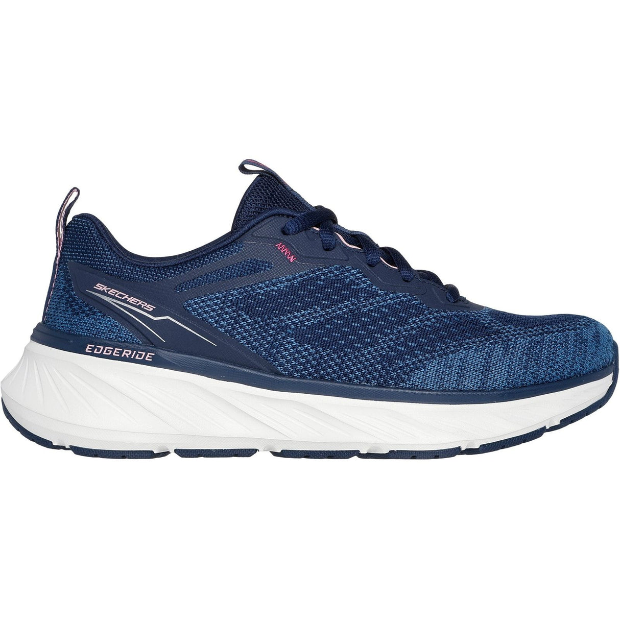 Skechers Womens Edgeride Power Flow Trainers Navy/Pink