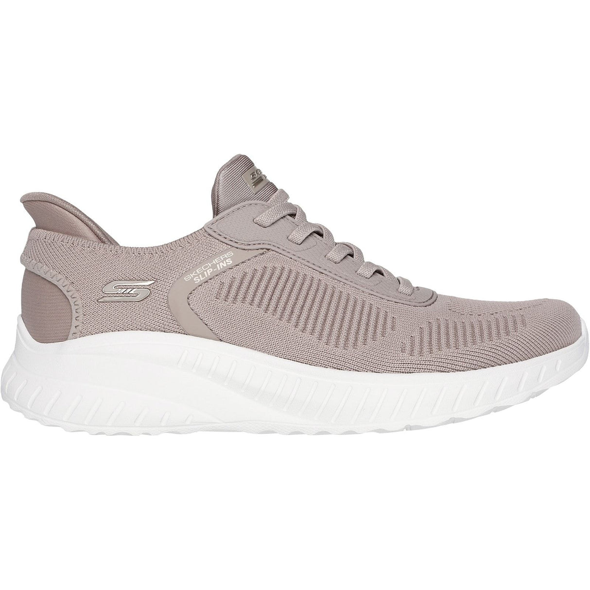 Skechers Womens BOBS Sport Squad Chaos Shoe Taupe