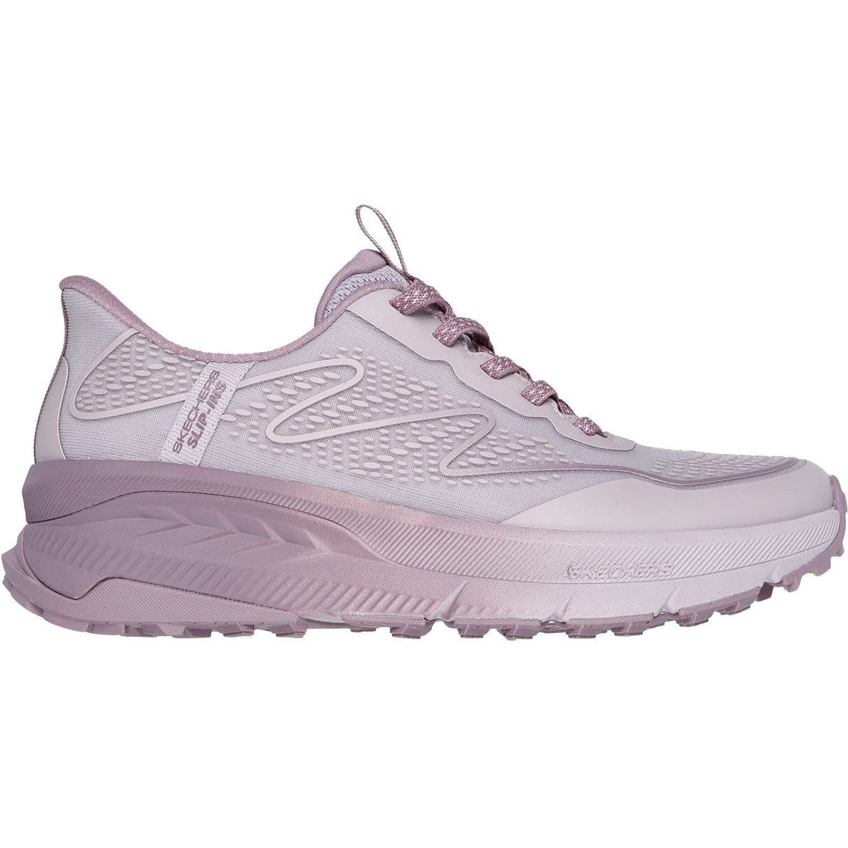 Skechers Womens Switch Back Mist Hiking Shoes Pink/Multi