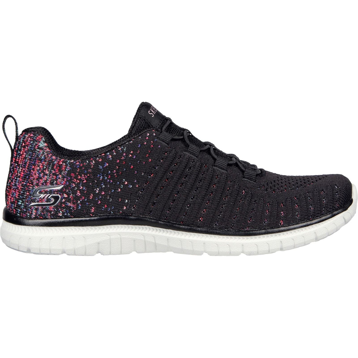 Skechers Womens Virtue Shoes Black/Pink