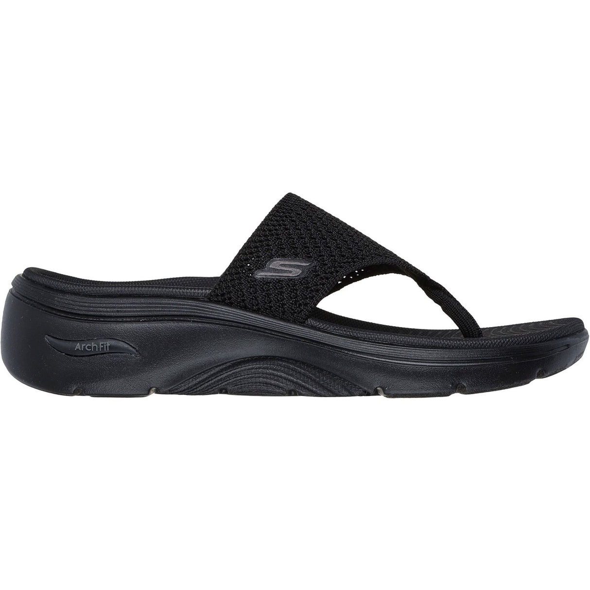 Skechers Womens Go Walk Arch Fit 2.0 Sandal Black