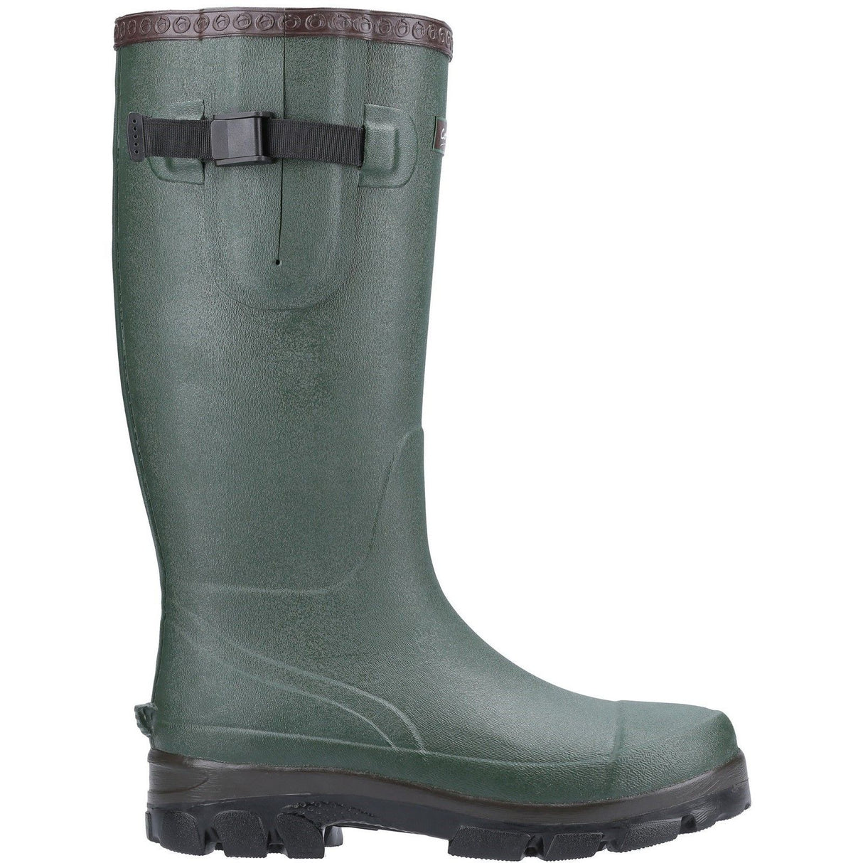 Cotswold Mens Grange Buckle Fastening Wellington Boot Green