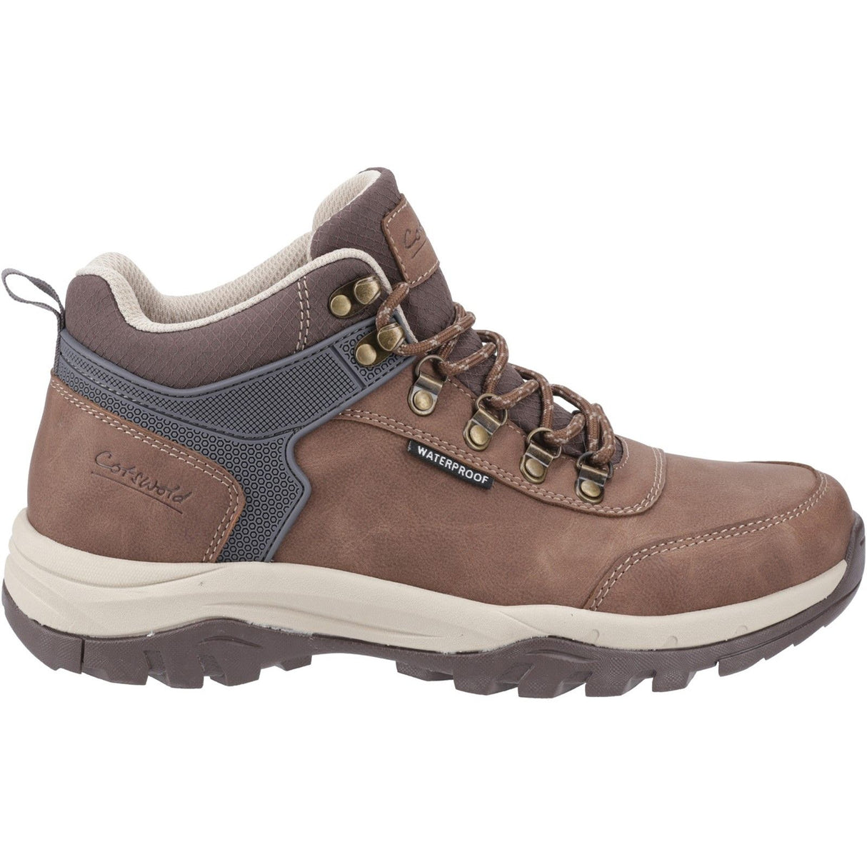 Cotswold Mens Overbury Hiking Boots Brown