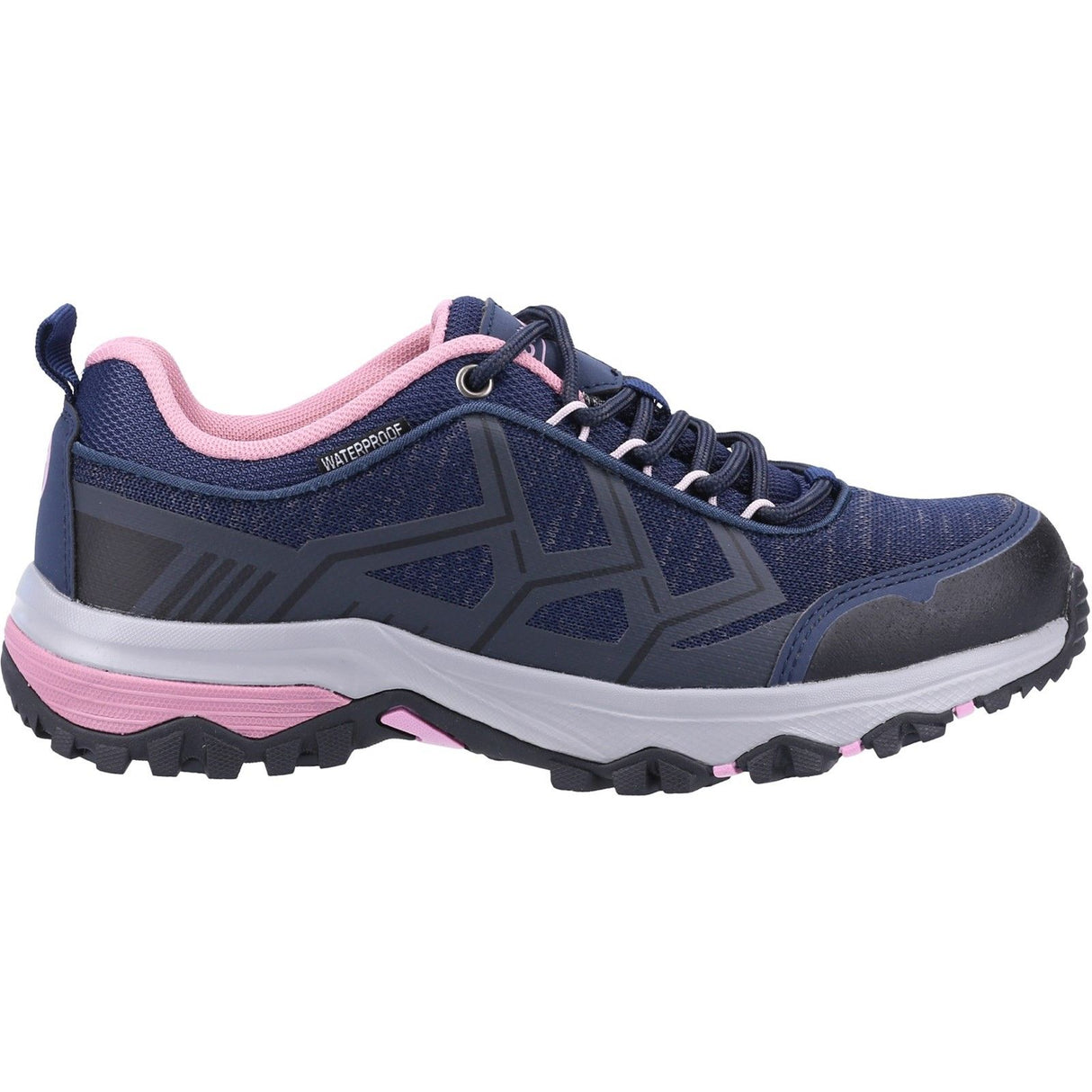 Cotswold Womens Wychwood Recycled Walking Shoe Navy/Pink