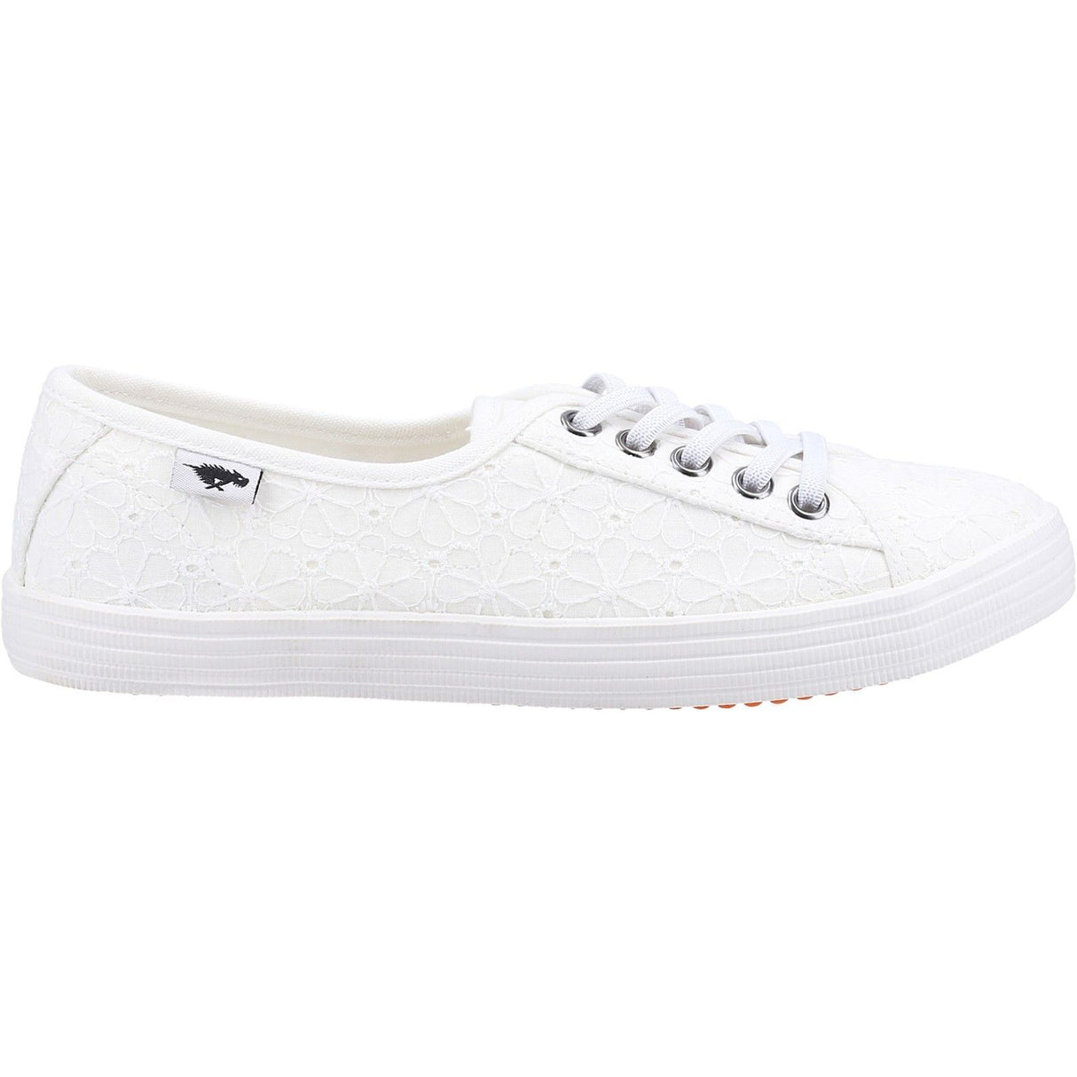 Rocket Dog Womens Chow Chow Elsie Eyelet Casual Shoe White