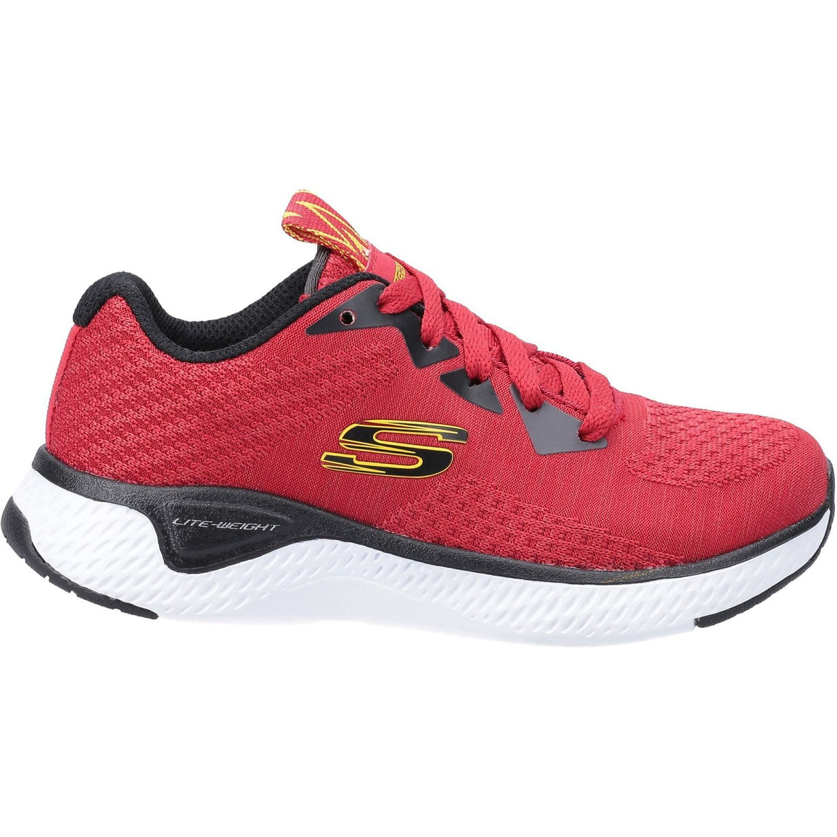 Skechers Junior Boys Solar Fuse Kryzik Lace Up Trainer Red