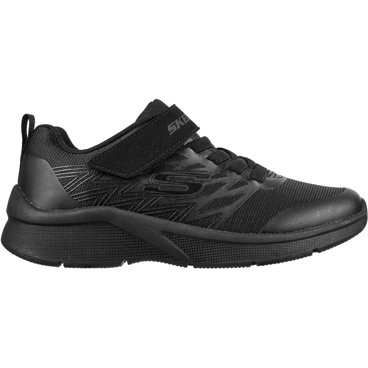 Skechers Junior Boys Microspec Texlor Trainers Black