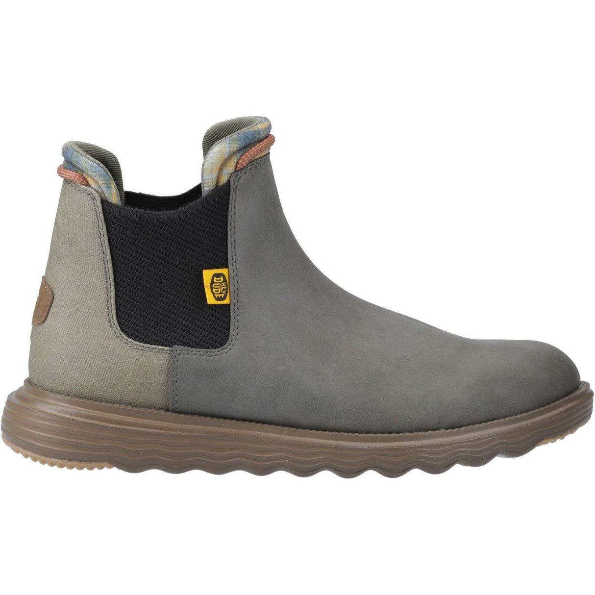 HEYDUDE Mens Branson Classic Boots Dusty Olive/Espresso