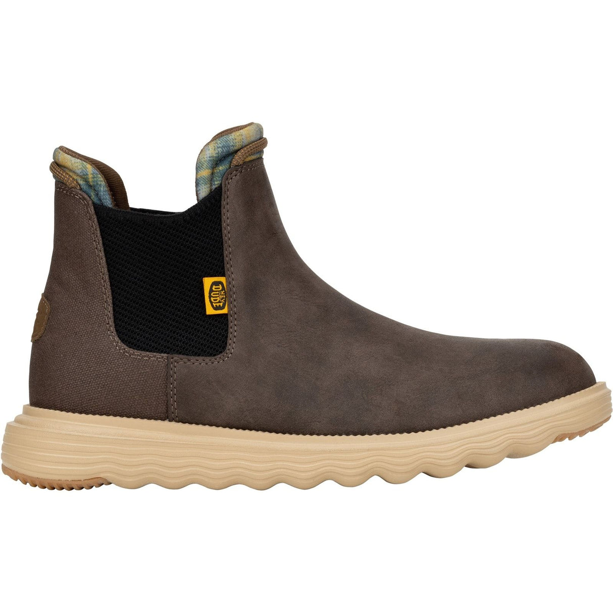 HEYDUDE Mens Branson Classic Boots Desert Brown