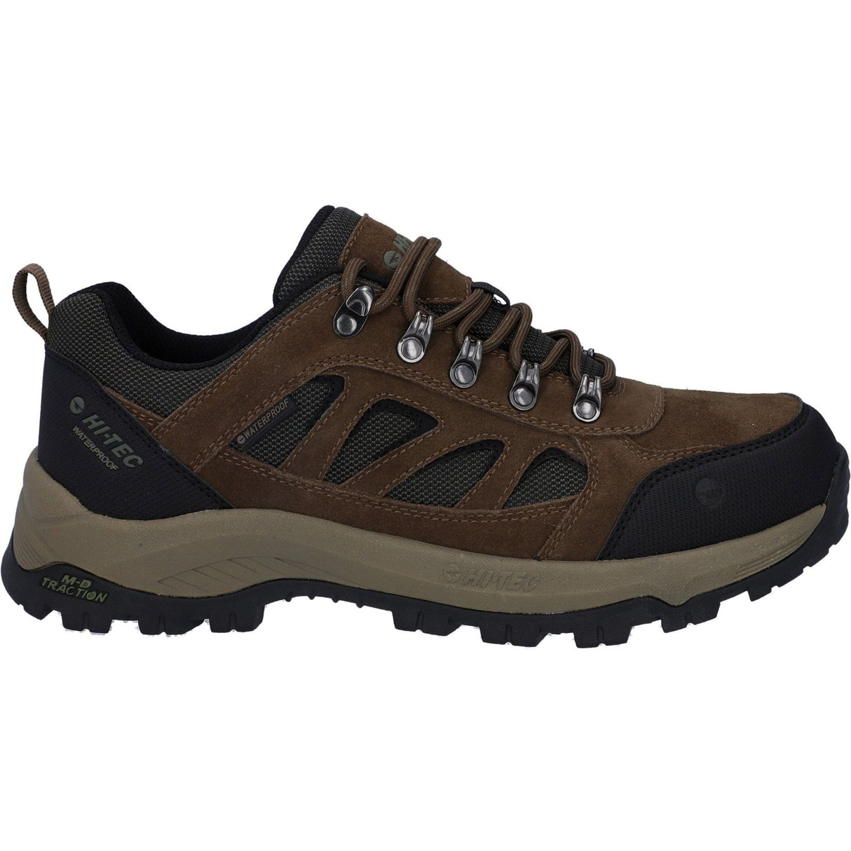 Hi-Tec Mens Bandera Expedition Low Hiker Smokey Brown/Khaki