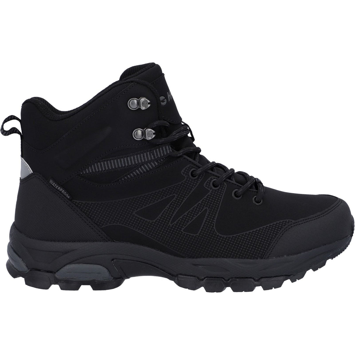 Hi-Tec Mens Jackdaw Mid Waterproof Boot Black/Carbon Grey