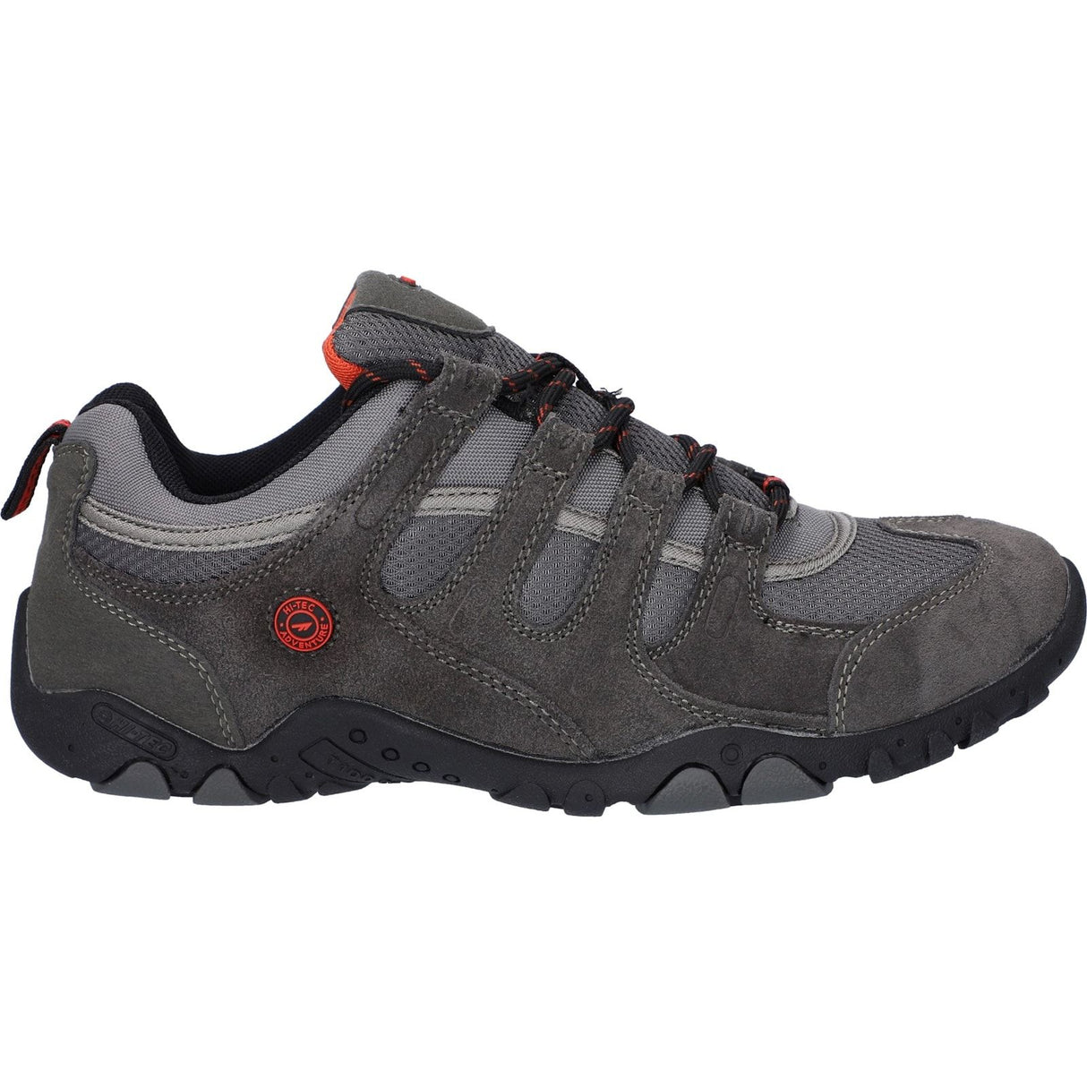 Hi-Tec Mens Quadra II Shoes Charcoal/Zingy Red