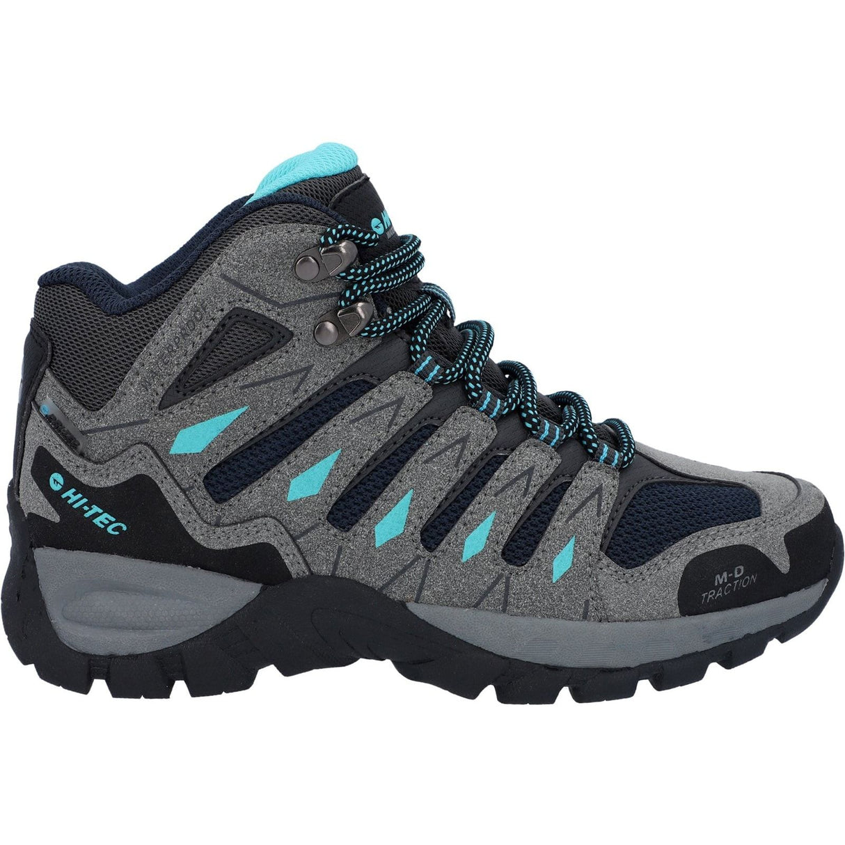 Hi-Tec Womens Corzo Mid Boot Graphite Grey/Dark Red