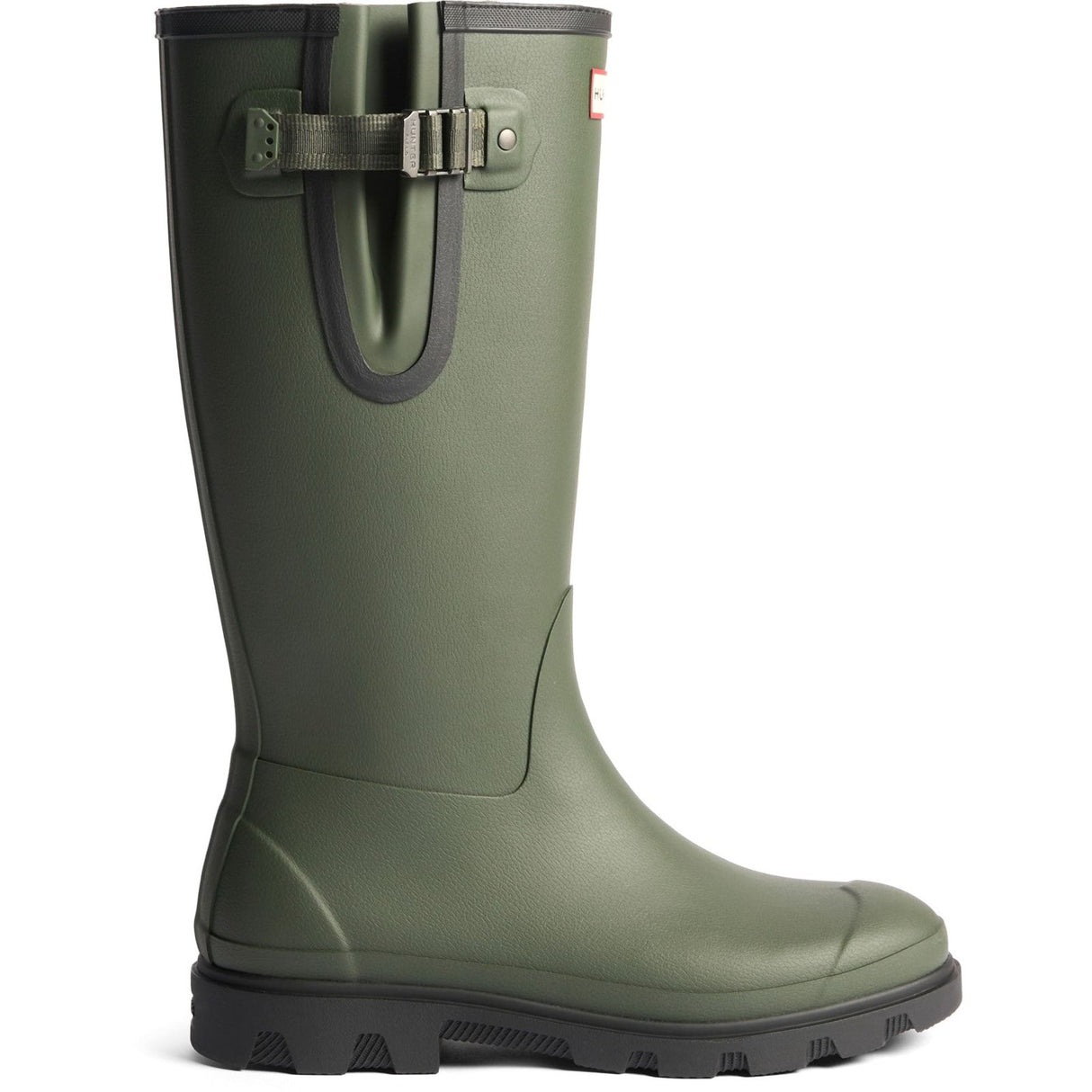 Hunter Womens Field Downpour Boot Dark Olive/Black