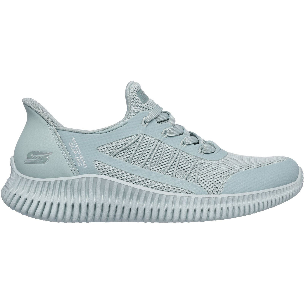 Skechers Womens BOBS Geo Lite Divine Pace Trainers Sage