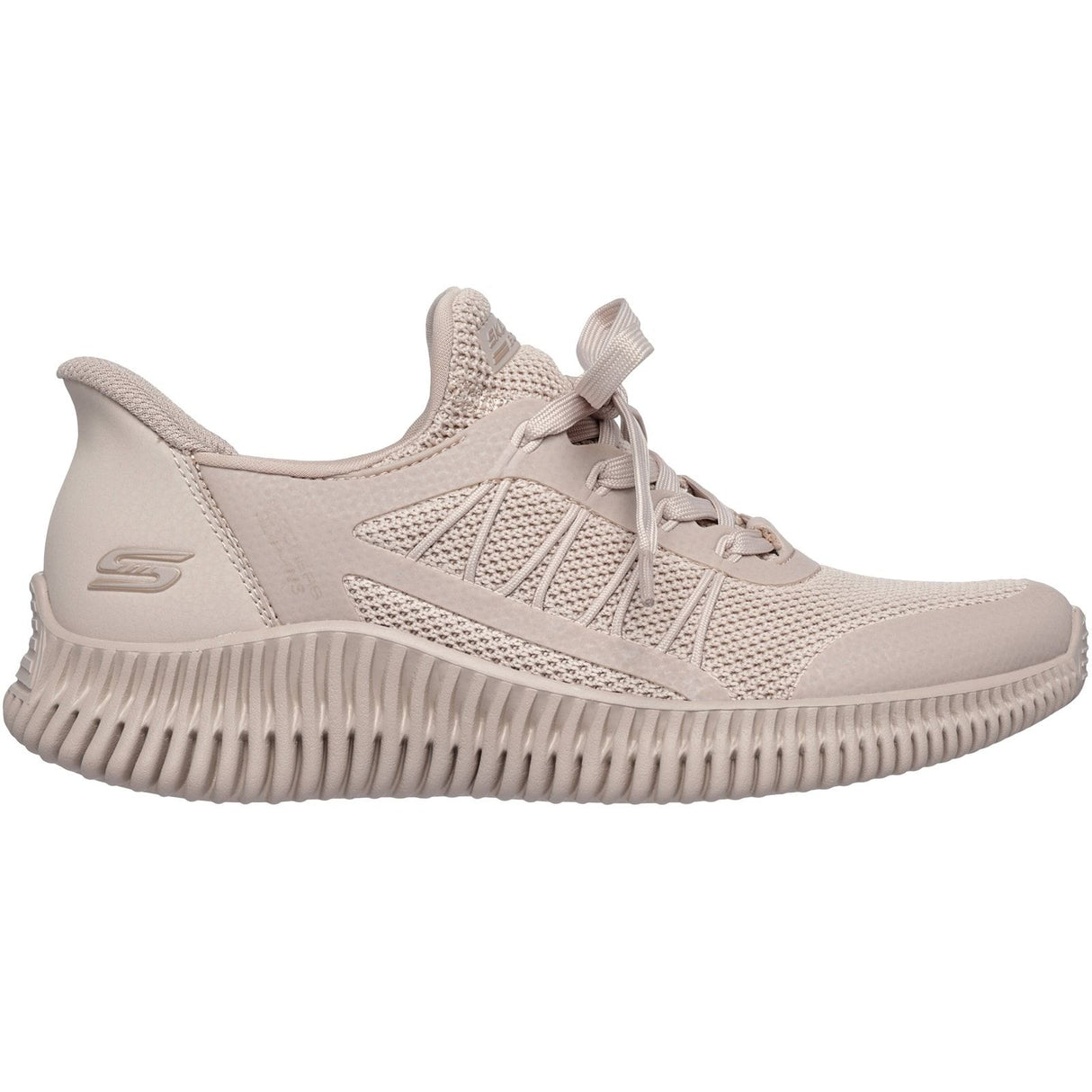 Skechers Womens BOBS Geo Lite Divine Pace Trainers Tan