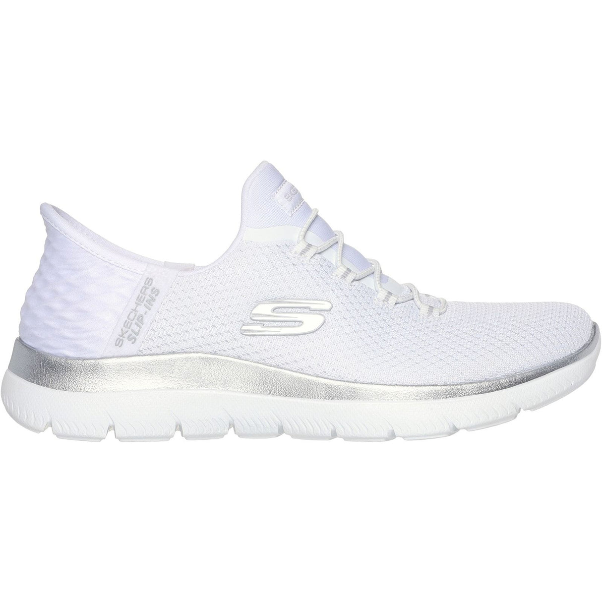 Skechers Womens Summits Diamond Dream Trainer White/Silver