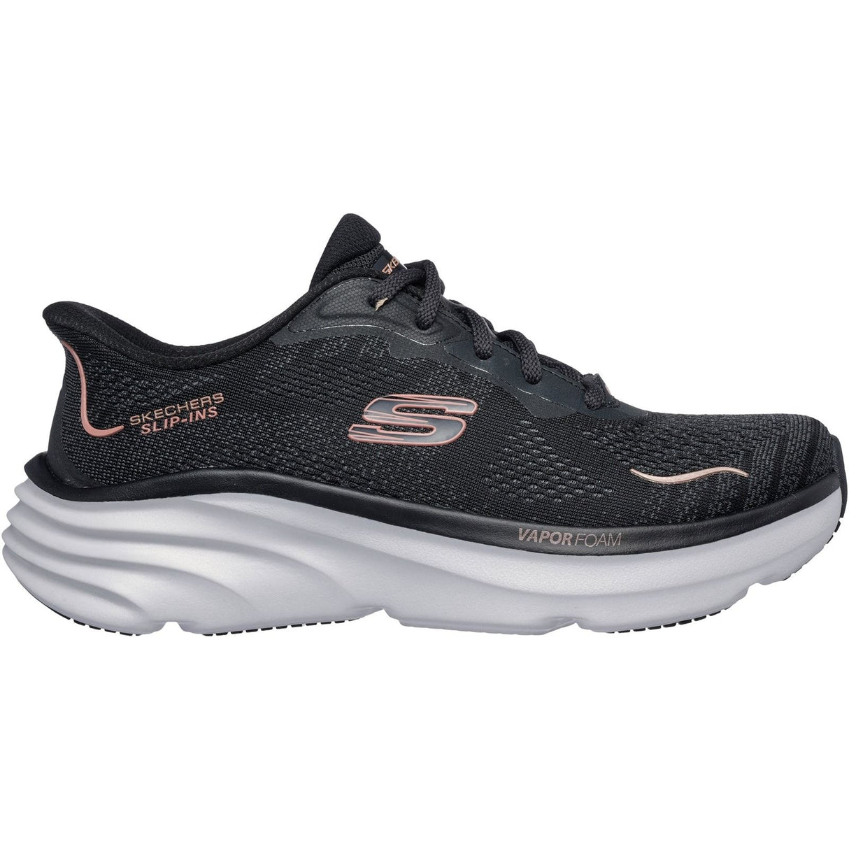 Skechers Womens D'Lux Vapor Clear Horizon Trainers Black