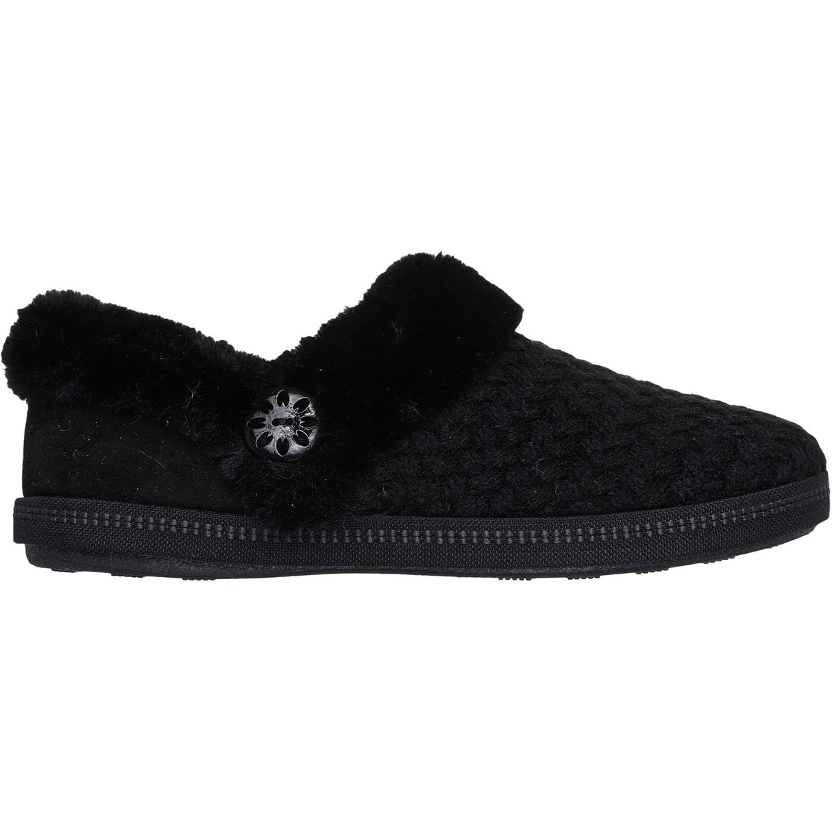 Skechers Womens Cozy Campfire Frosty Promise Slippers Black