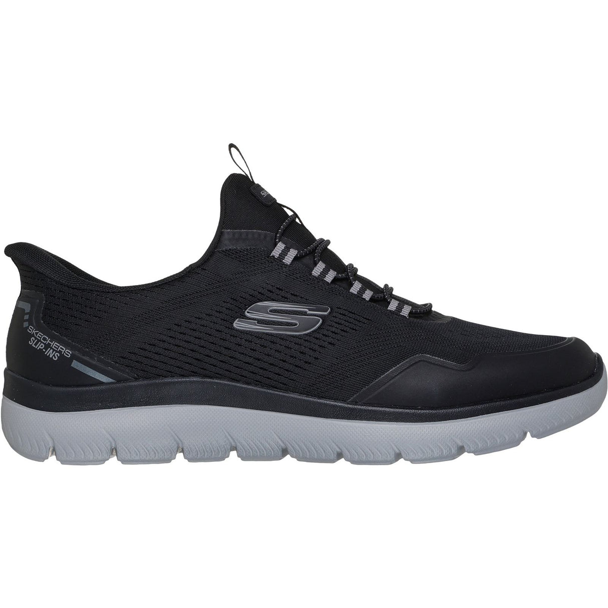 Skechers Mens Summits Top Rate Trainers Black/Charcoal