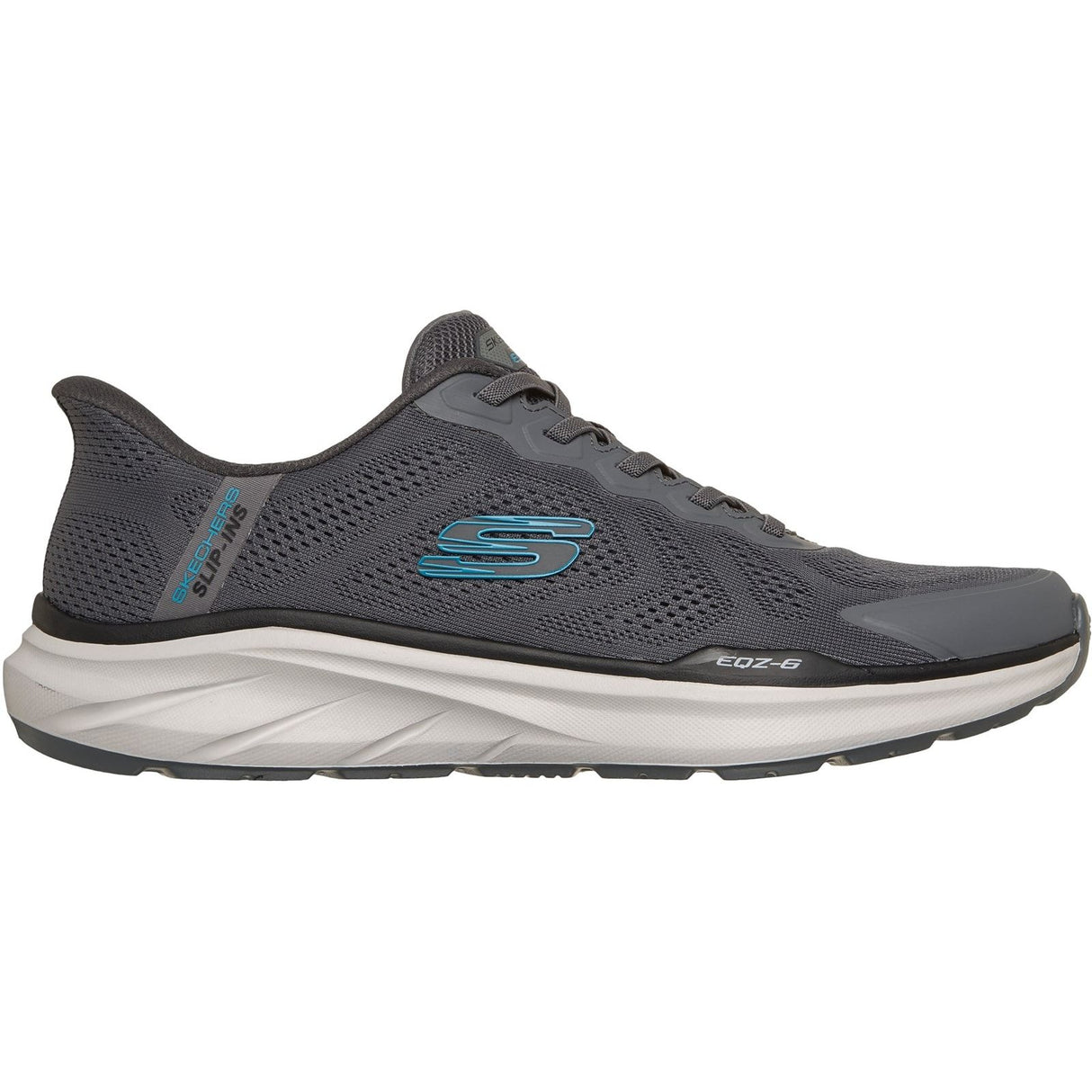 Skechers Mens Equalizer 6.0 Trainer Charcoal/Blue