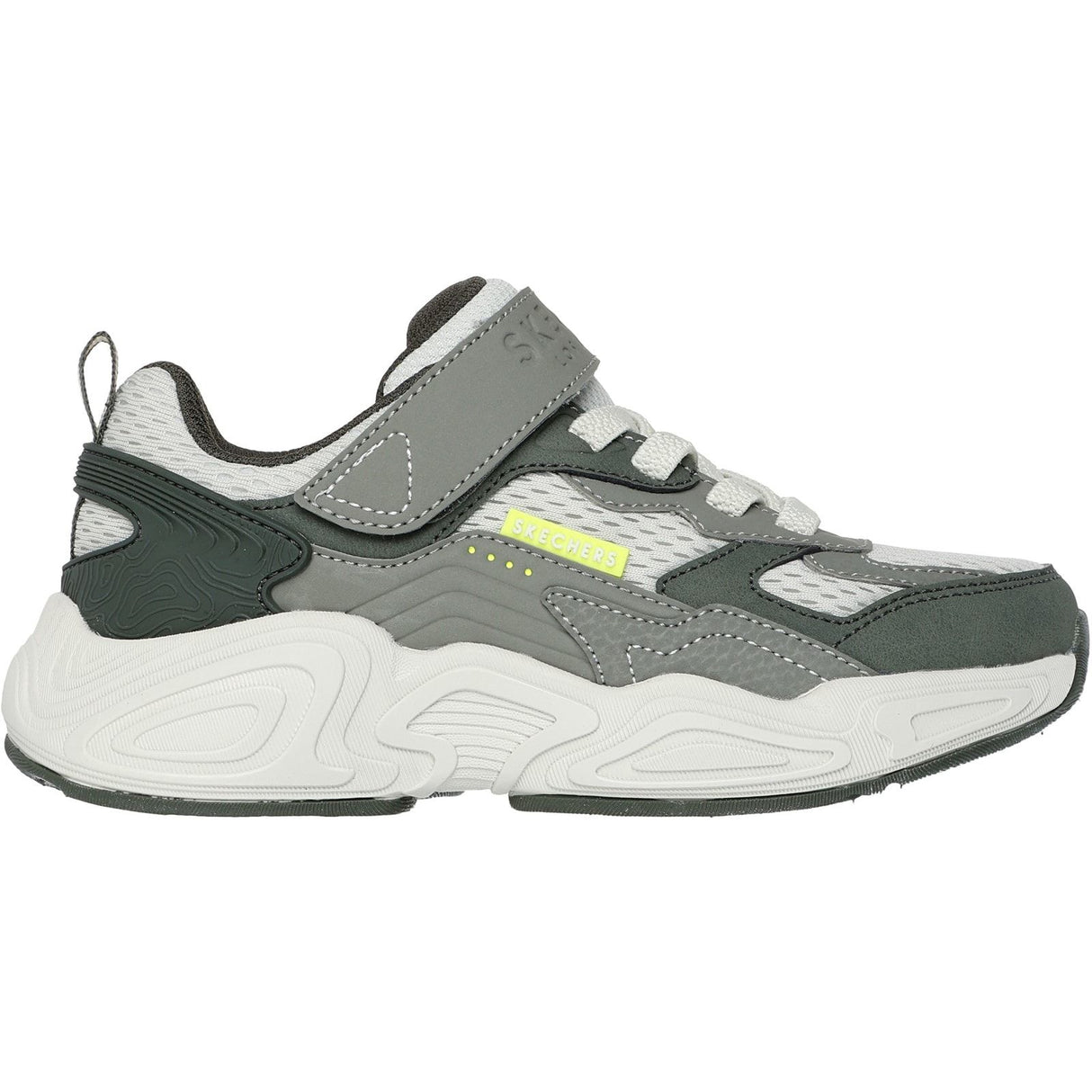 Skechers Junior Boys Mega-Quake Trainer Olive