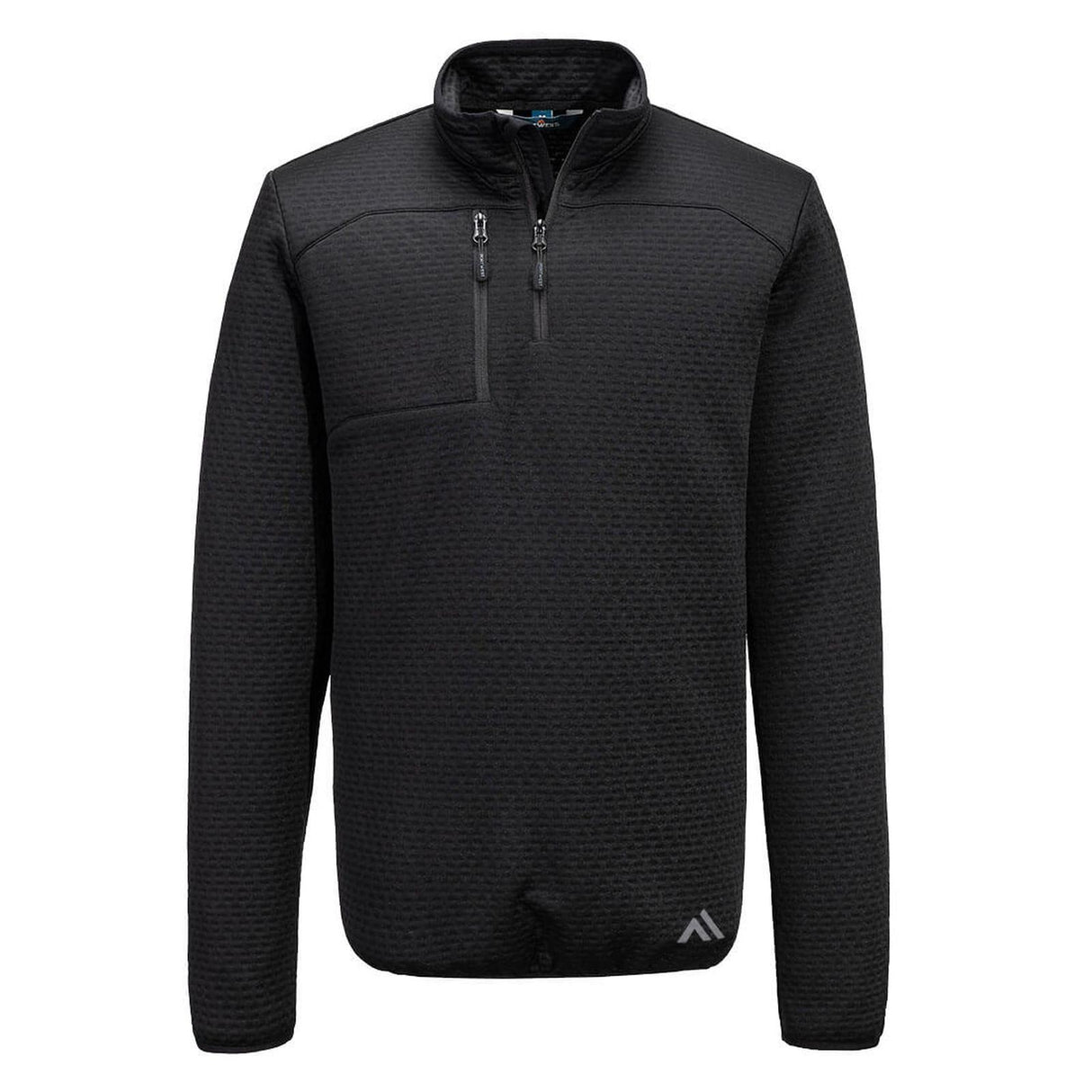 Portwest KX3 Sport Textured 1/4 Zip Sweatshirt Black