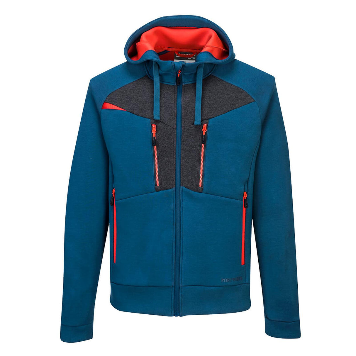 Portwest DX4 Zipped Hoodie Metro Blue