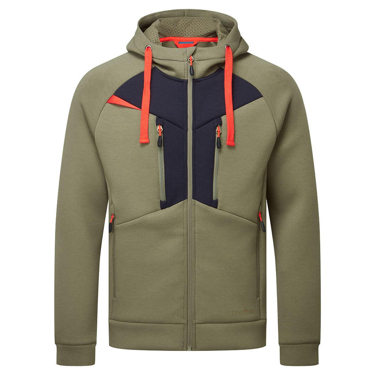 Portwest DX4 Zipped Hoodie Moss Green