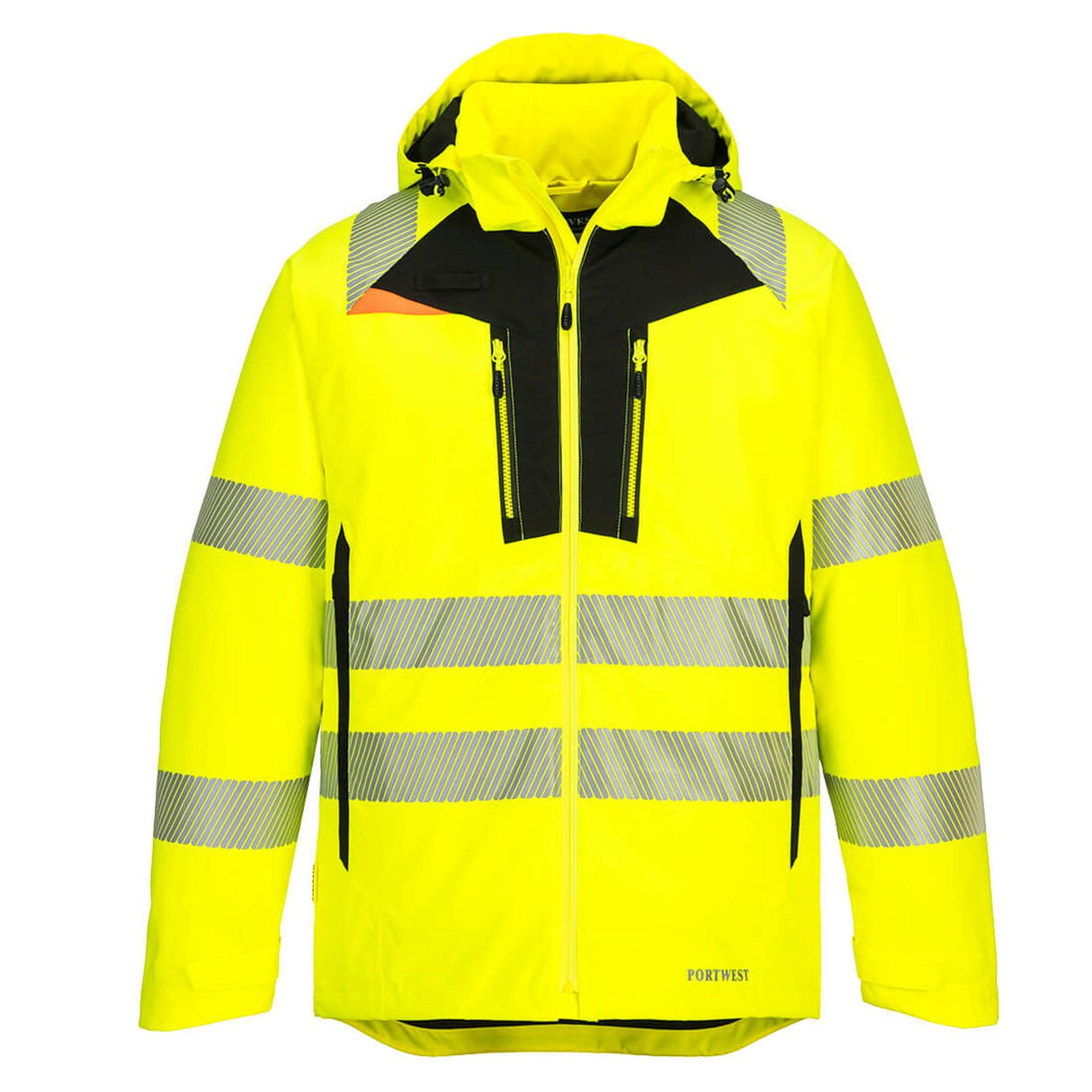 Portwest DX4 Hi-Vis Winter Jacket Yellow/Black