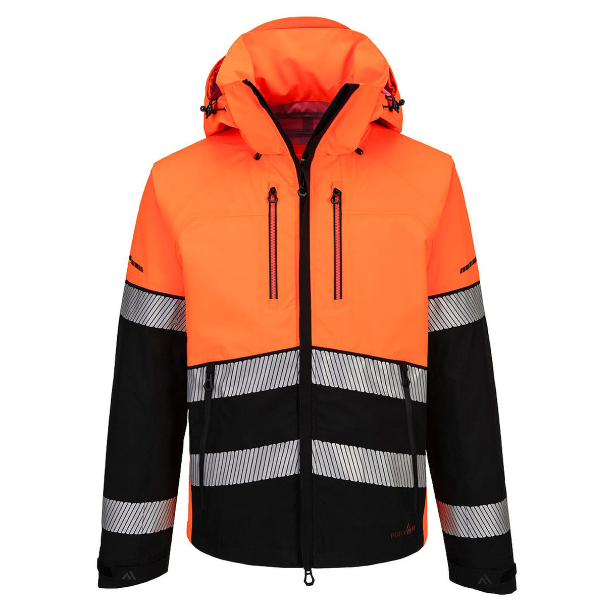 Portwest EV4 Hi-Vis Shell Jacket (3L) Orange/Black