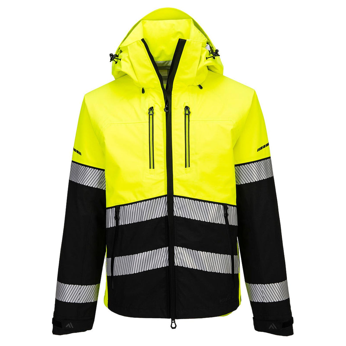Portwest EV4 Hi-Vis Shell Jacket (3L) Yellow/Black