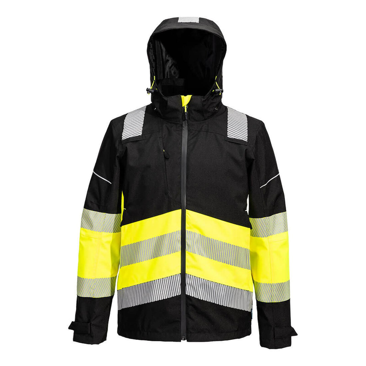 Portwest PW3 Hi-Vis Class 1 Extreme Rain Jacket Yellow/Black