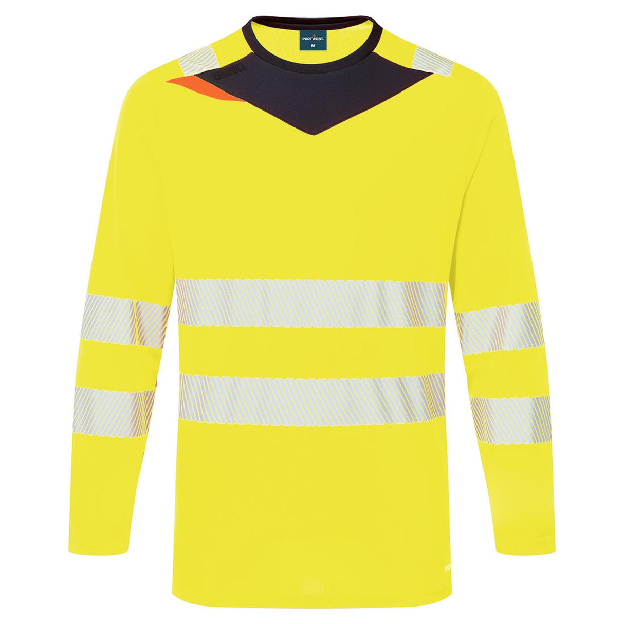Portwest DX4 Hi-Vis T-Shirt L/S Yellow/Black