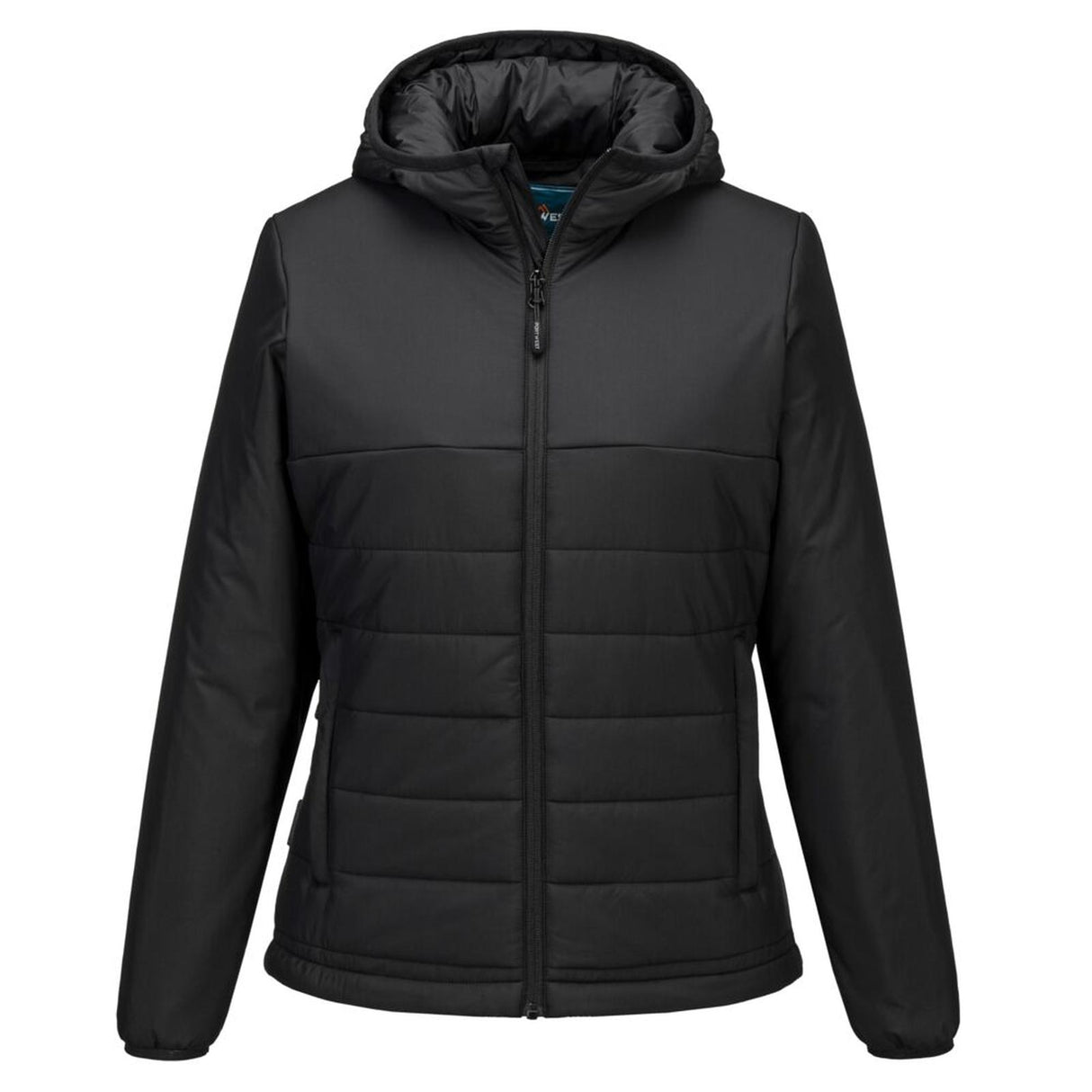 Portwest Professional Women's Hooded Insulated Baffle Jacket Black