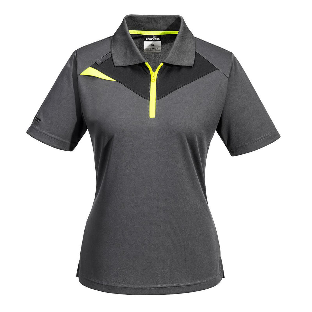 Portwest DX4 Women's Polo Shirt S/S Metal Grey