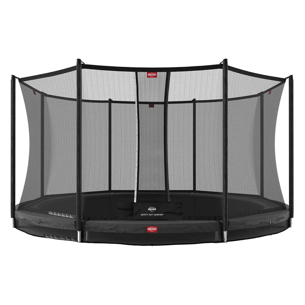 BERG Favorit InGround 430 Trampoline Grey + Safety Net Comfort