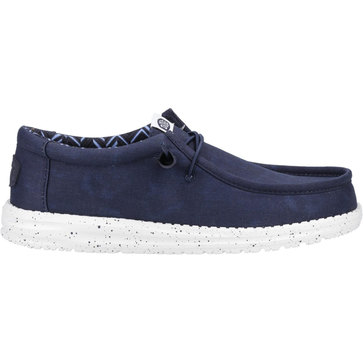 HEYDUDE Mens Wally Canvas Shoe Navy
