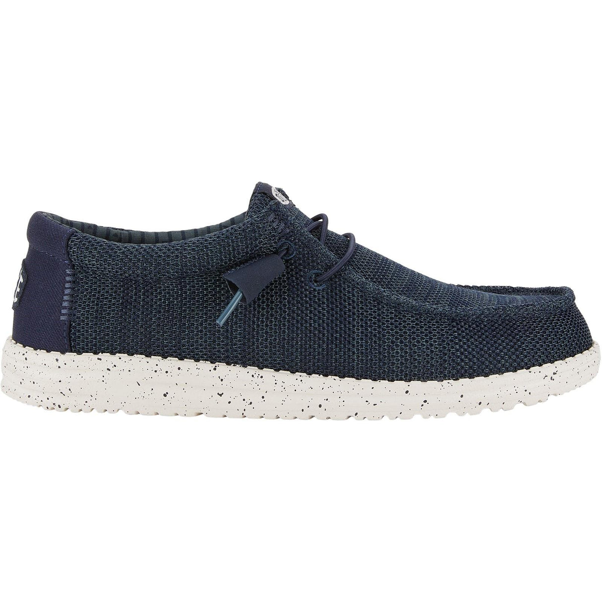 HEYDUDE Mens Wally Stretch Mesh Shoes Navy