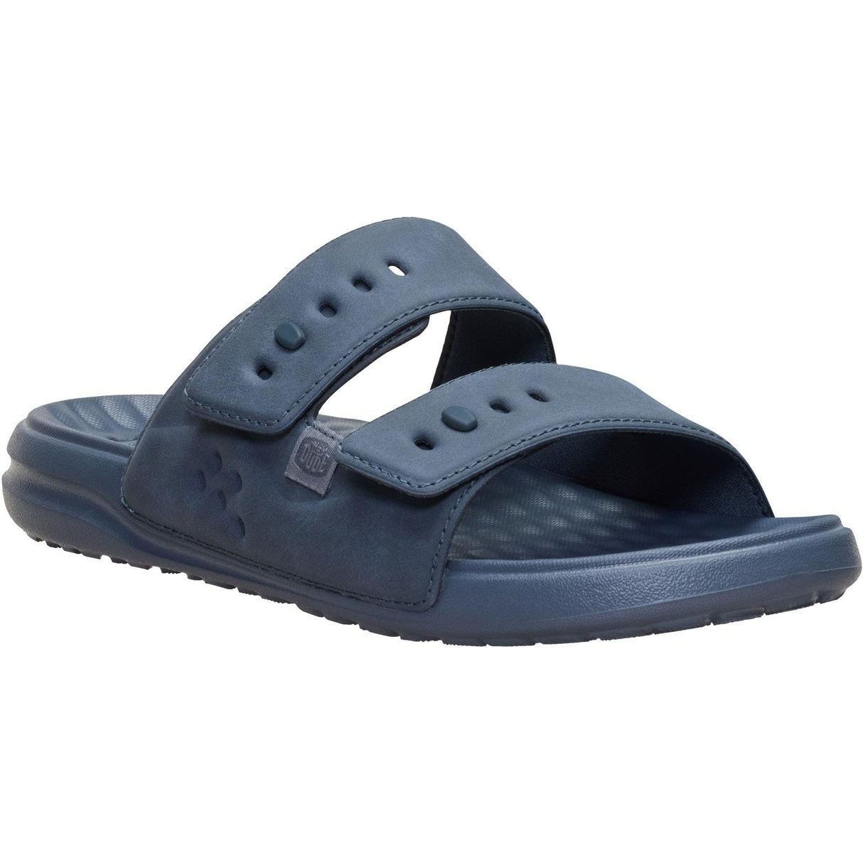 HEYDUDE Mens Wave 2 Strap Slide Turbulence Grey