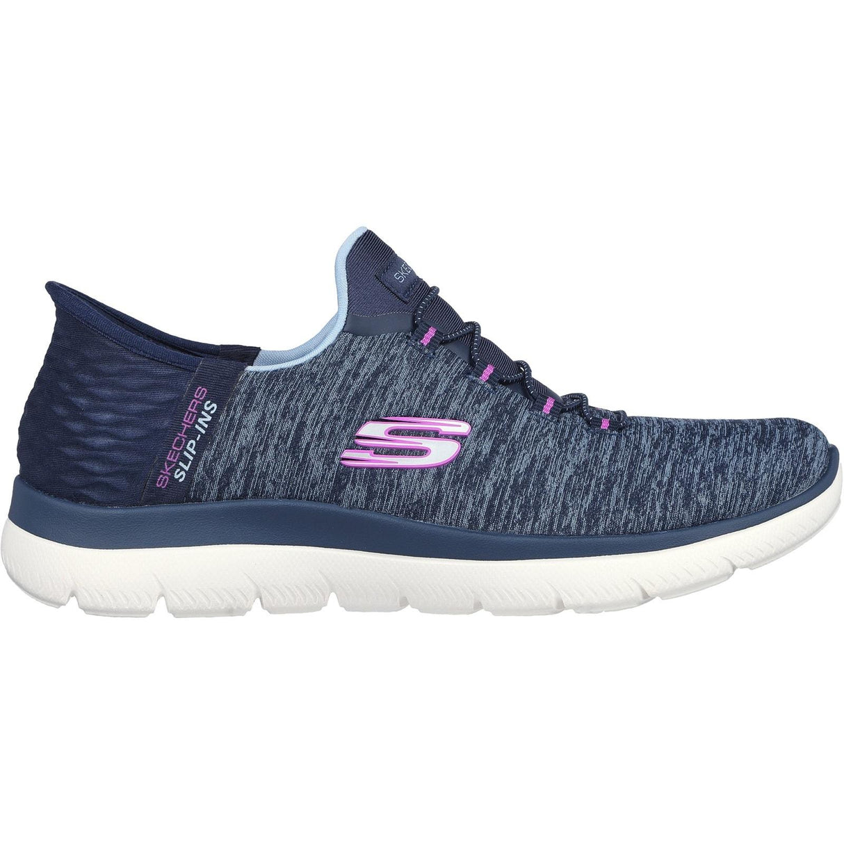 Skechers Womens Summits Dazzling Haze Shoes Navy/Purple