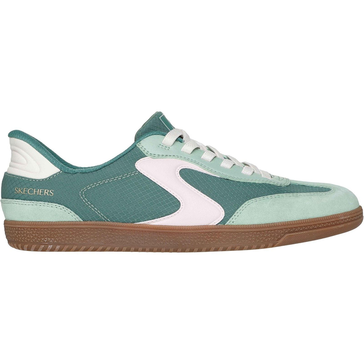 Skechers Womens Hotshot - Everyday Ease Trainers Green/Pink