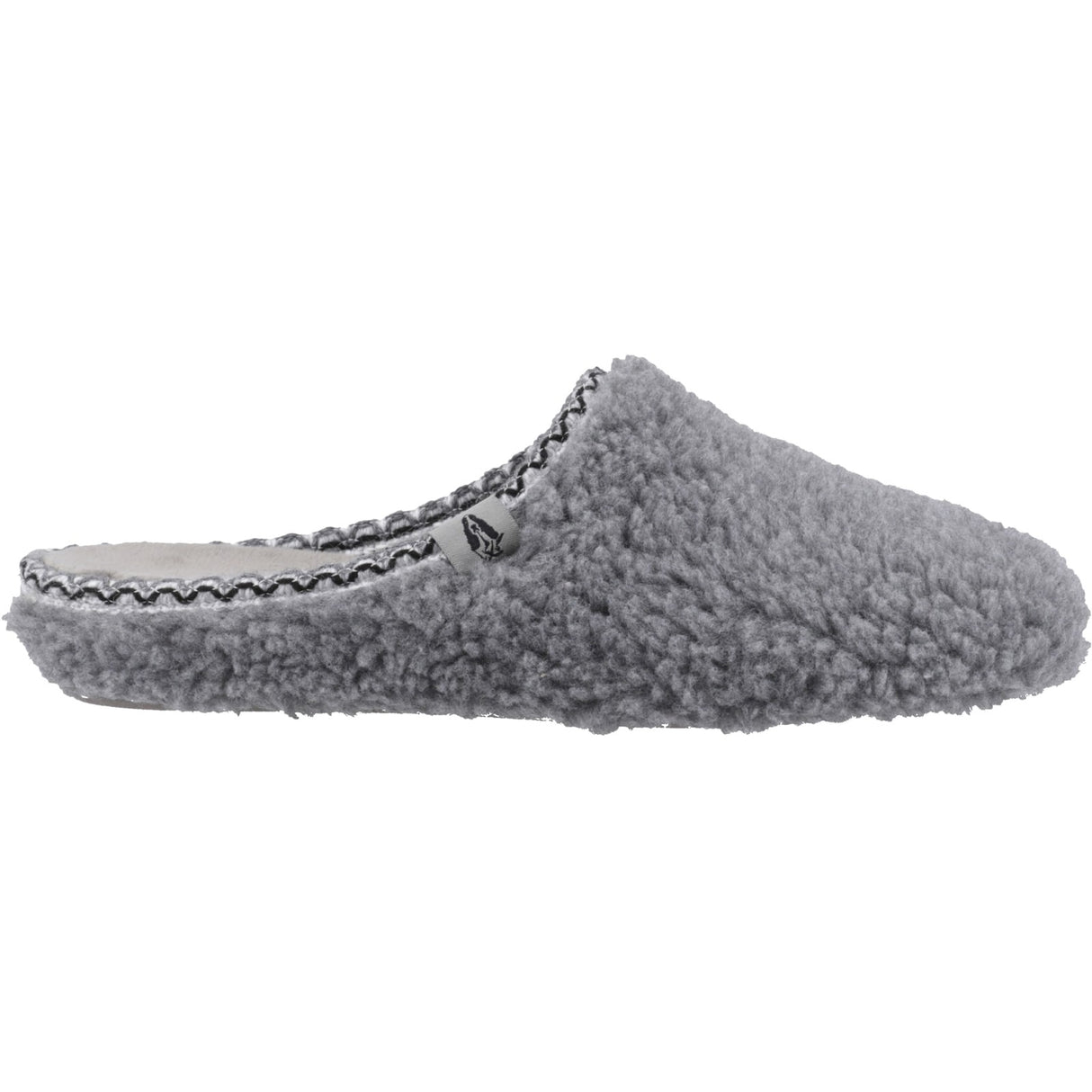 Hush Puppies Womens Good Slipper Teddy Mule Grey