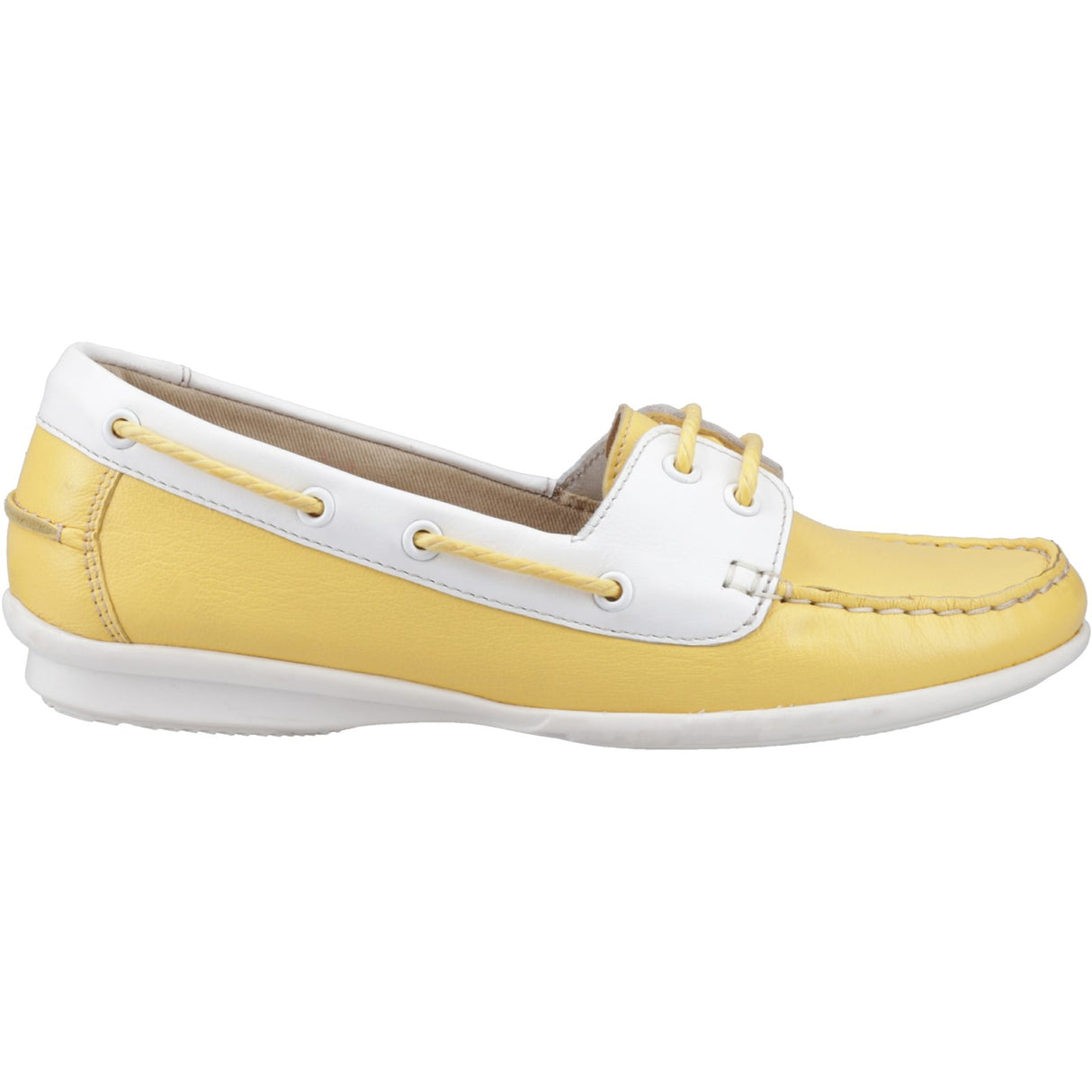 Hush Puppies Womens Irene Boat Shoe Yellow