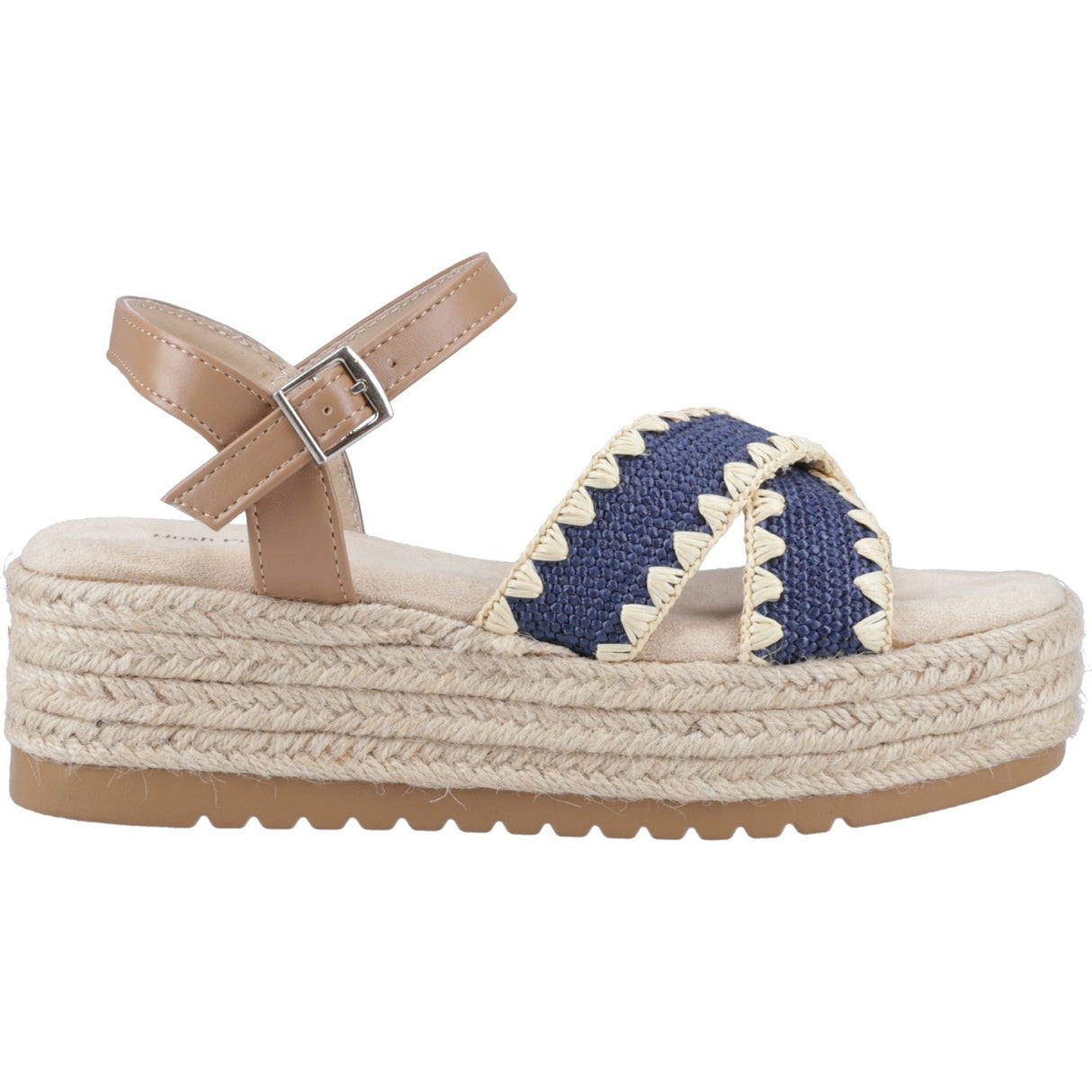 Hush Puppies Womens Jemma Espadrille Sandal Navy