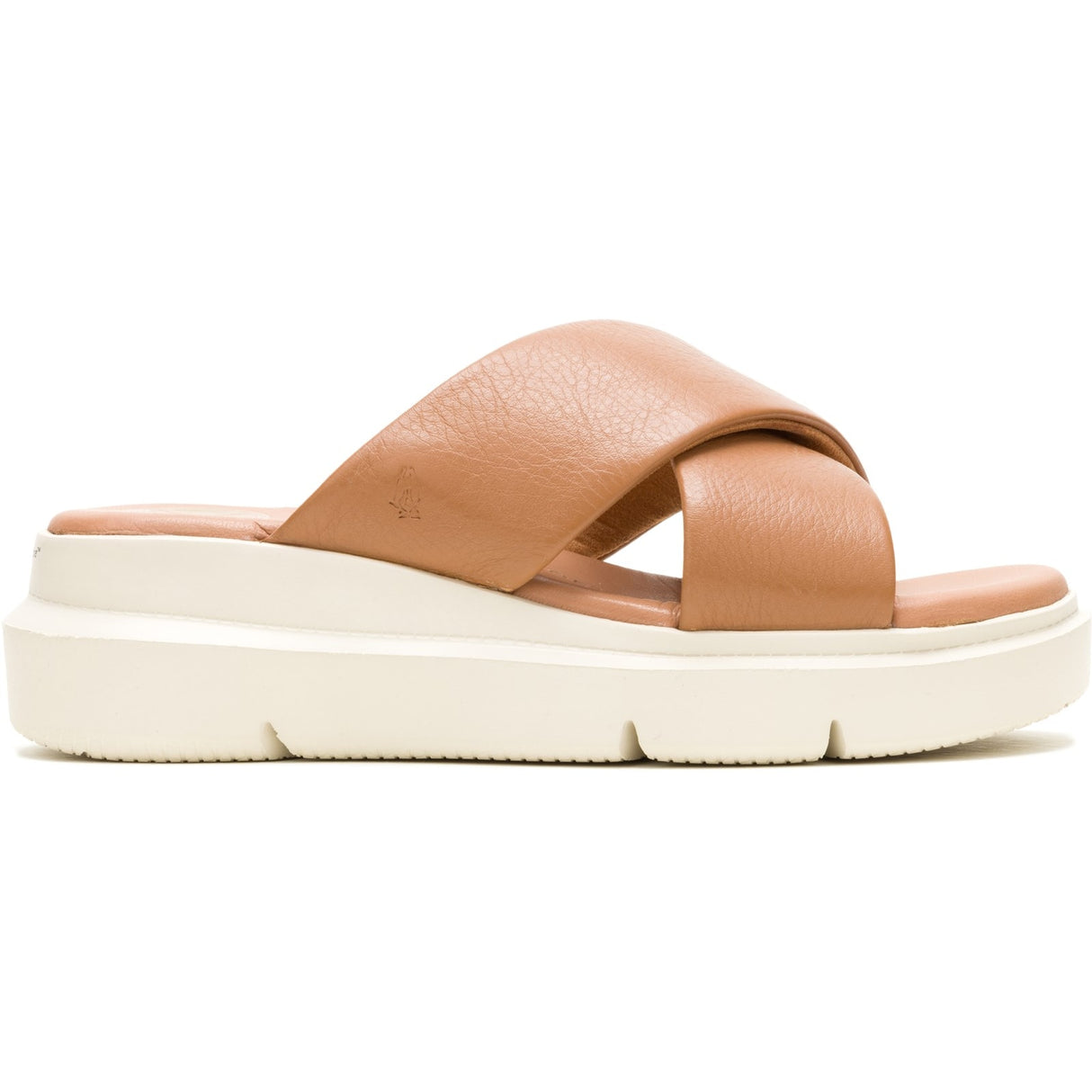 Hush Puppies Womens Uplift Crossover Slide Tan