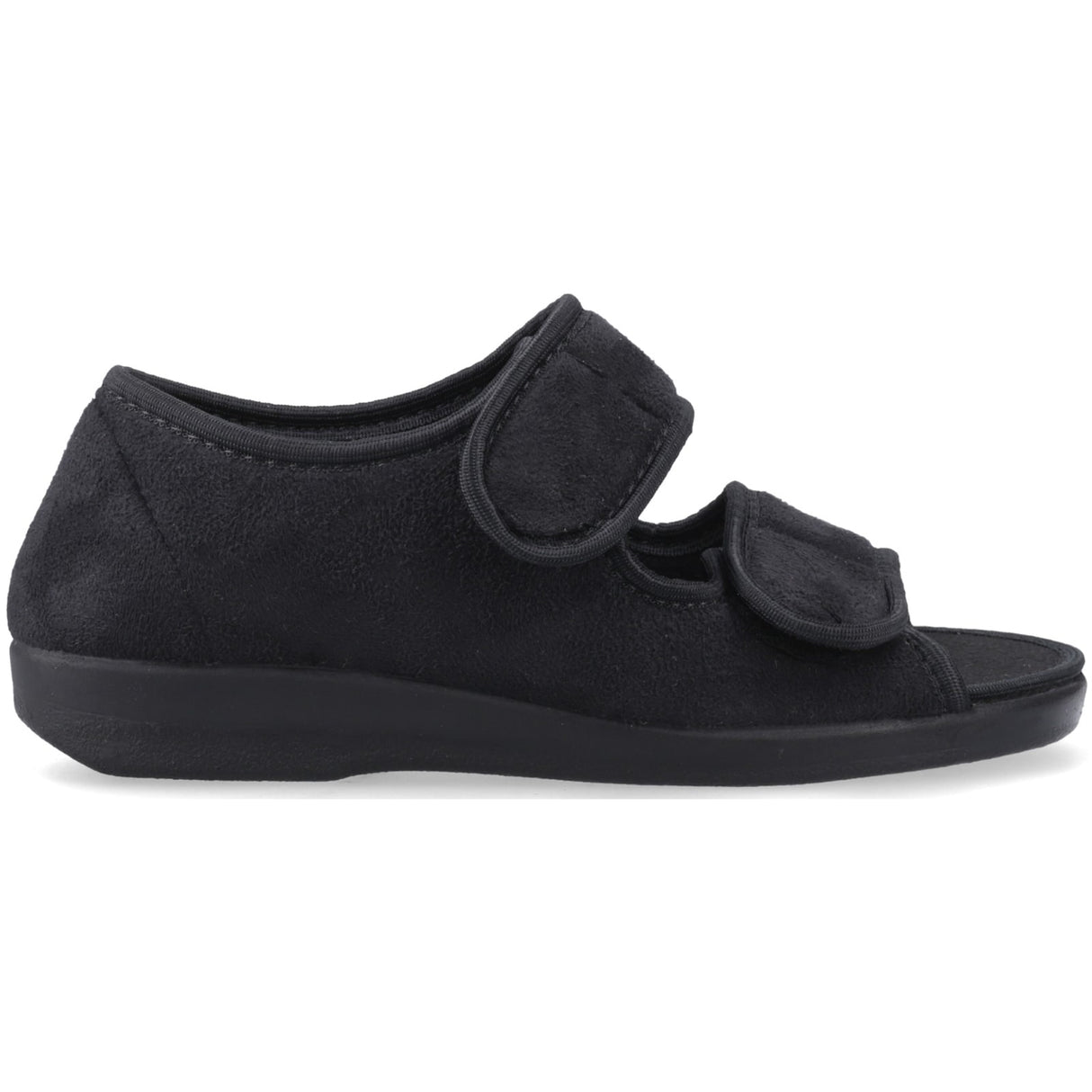 GBS Med Unisex Med Brompton Touch Fastening Slipper Black