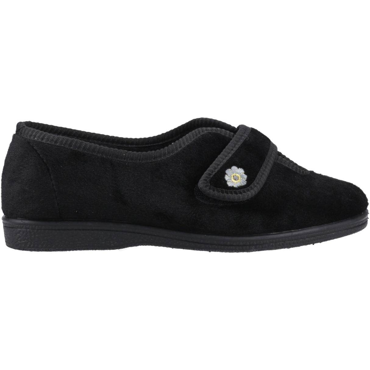 Mirak Womens Andrea Touch Fastening Slipper Black