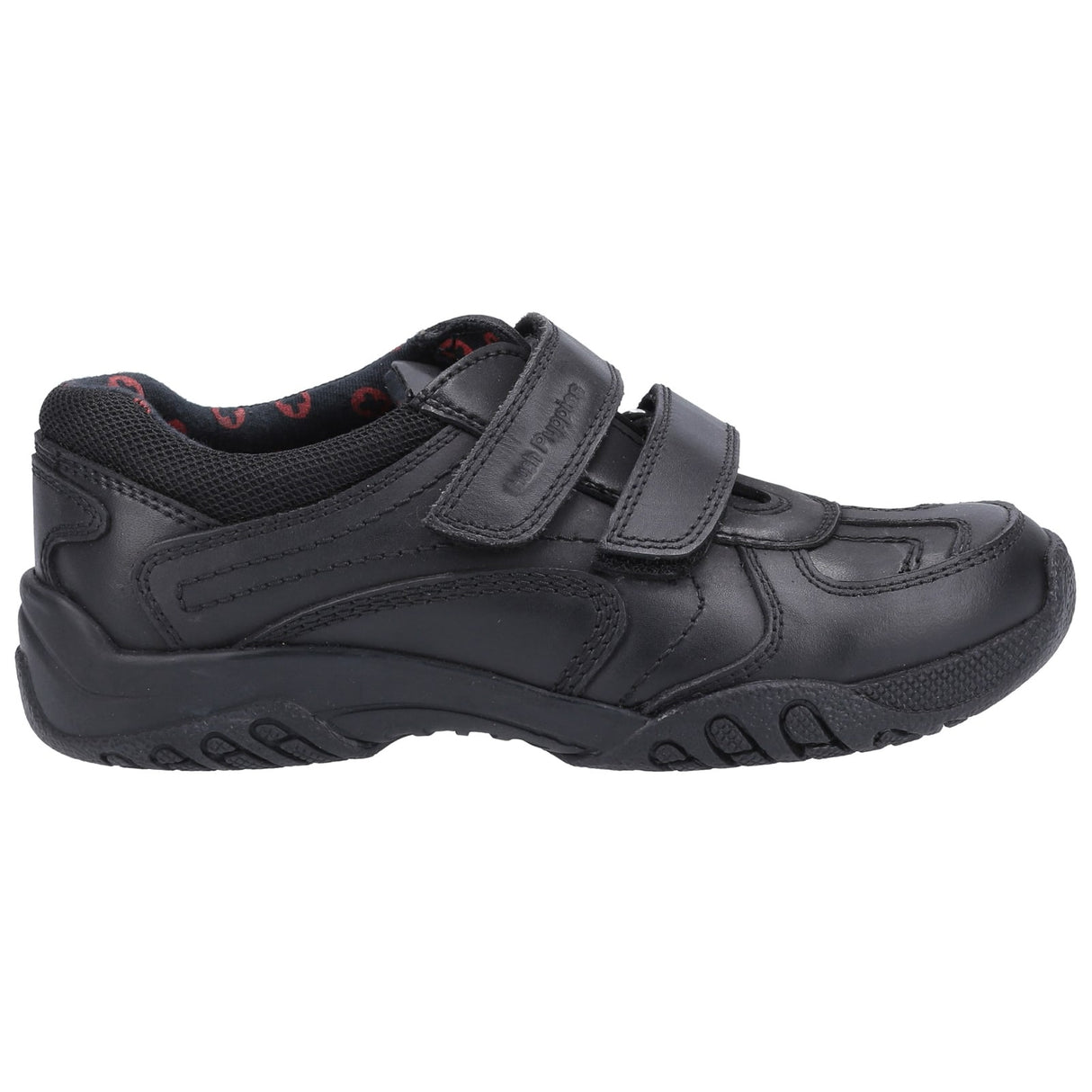 Hush Puppies Junior Boys Jezza 2 Junior School Shoe Black